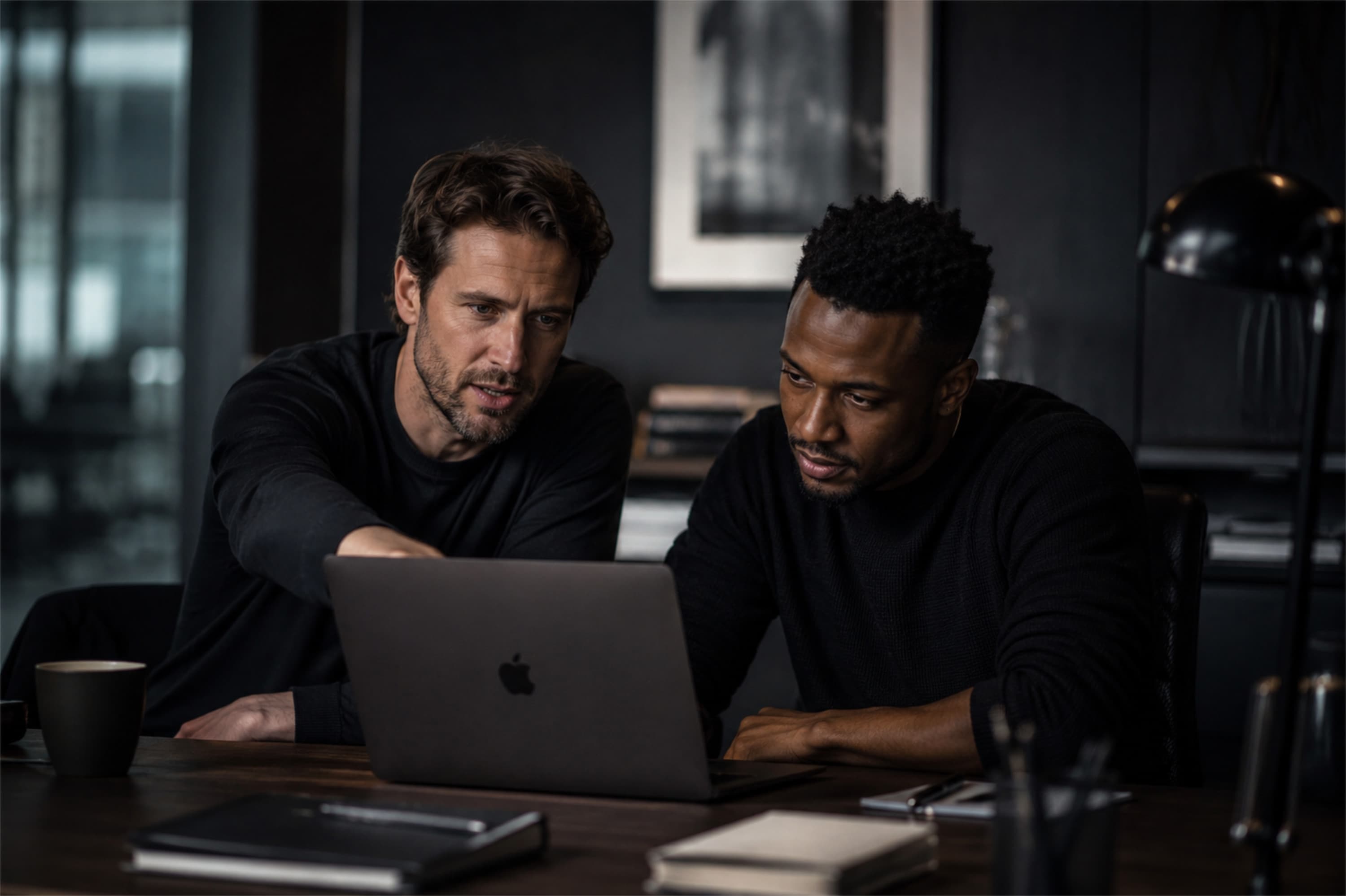 Van Dycke clients in a working session